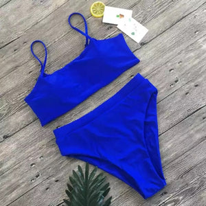 High Waisted Simple Bikini