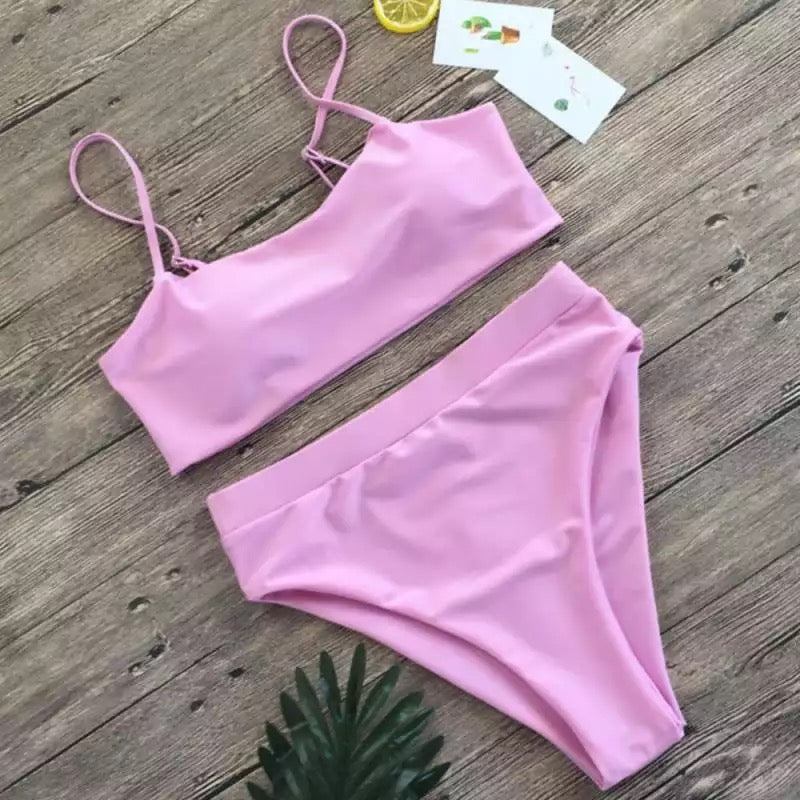 High Waisted Simple Bikini